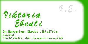 viktoria ebedli business card